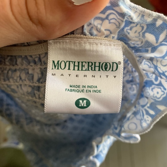 Short fitted blue and white summer strapless dress - Picture 2 of 2